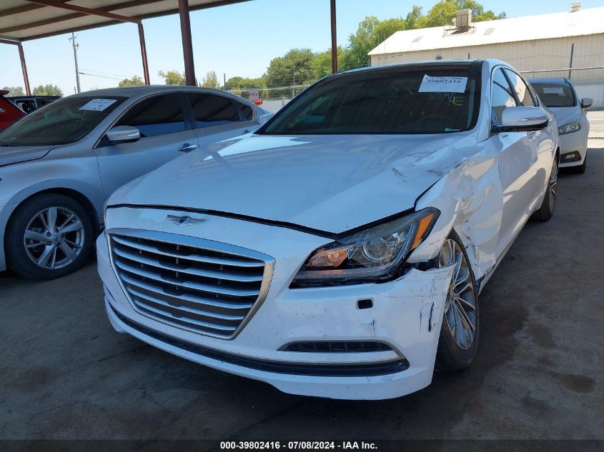 2015 Hyundai Genesis 3.8 VIN: KMHGN4JE0FU042277 Lot: 39802416