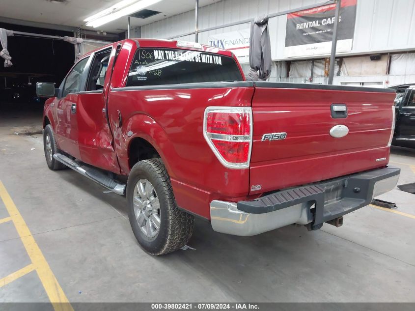 2012 Ford F150 Supercrew VIN: 1FTEW1CM4CFB50378 Lot: 39802421