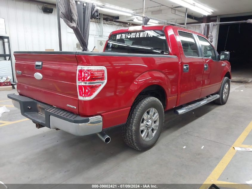 2012 Ford F150 Supercrew VIN: 1FTEW1CM4CFB50378 Lot: 39802421