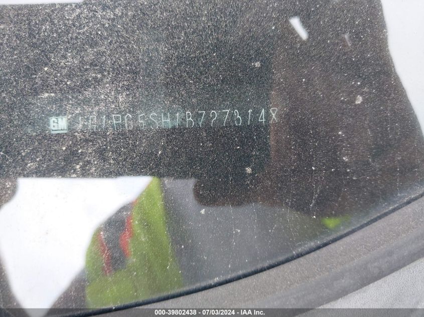 2011 Chevrolet Cruze Ls VIN: 1G1PC5SH1B7273148 Lot: 39802438