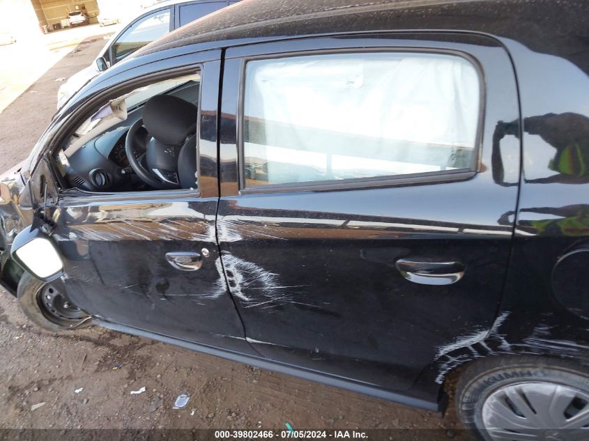 2021 Mitsubishi Mirage Carbonite Edition/Es/Le VIN: ML32AUHJXMH013018 Lot: 39802466