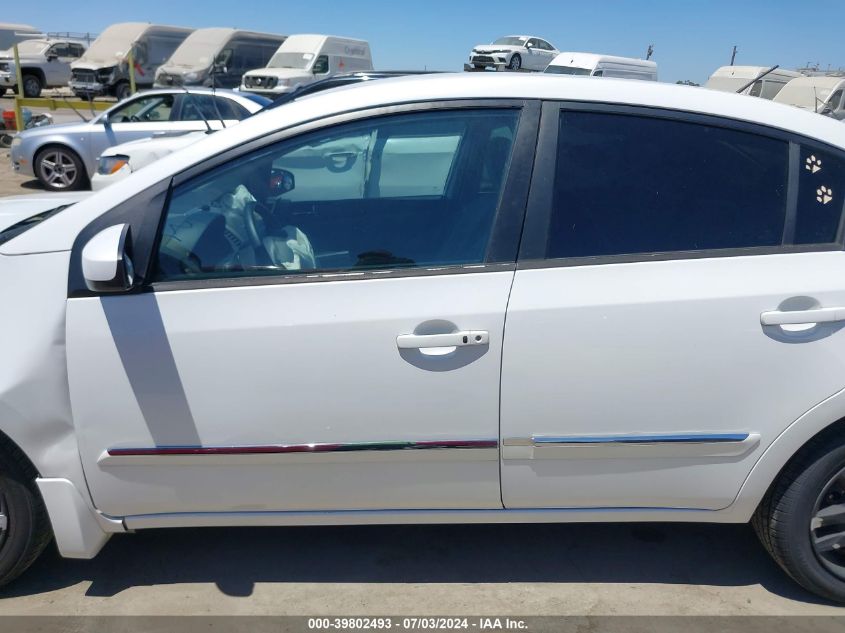 2012 Nissan Sentra 2.0 S VIN: 3N1AB6AP5CL764336 Lot: 39802493