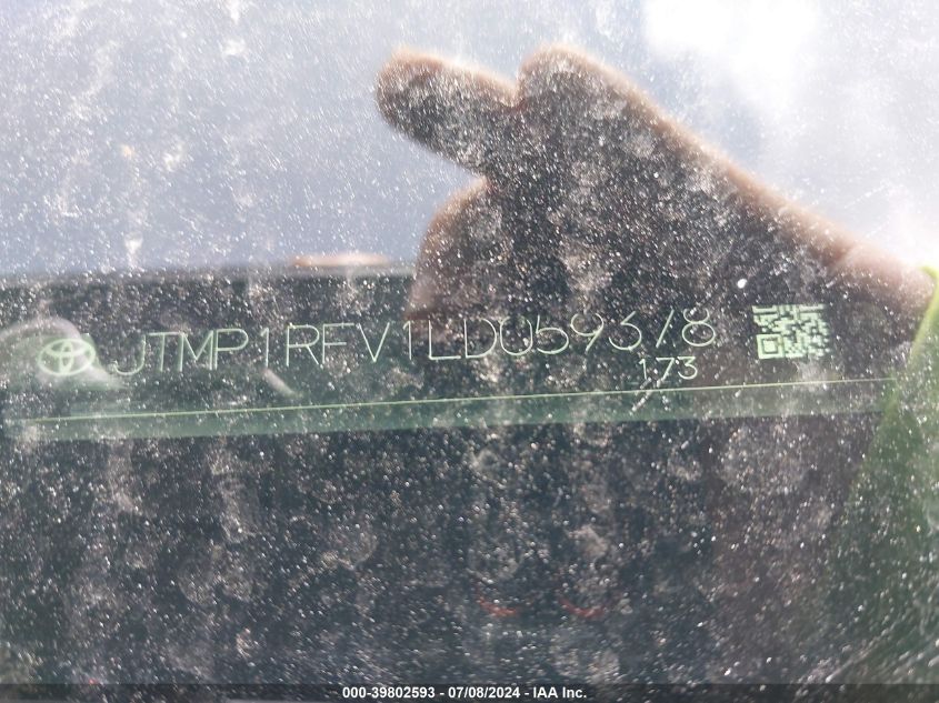 2020 Toyota Rav4 Xle/Xle Premium VIN: JTMP1RFV1LD059378 Lot: 39802593