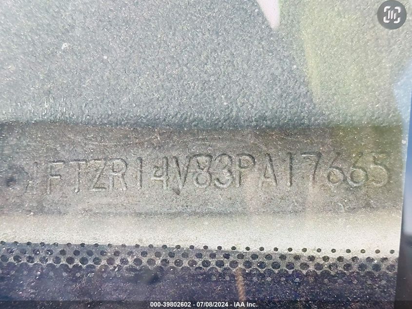 2003 Ford Ranger Edge/Tremor/Xl/Xlt VIN: 1FTZR14V83PA17665 Lot: 39802602