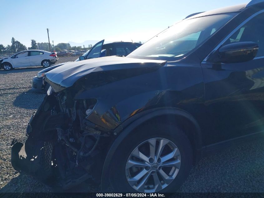 2016 Nissan Rogue Sv VIN: KNMAT2MT6GP696263 Lot: 39802629