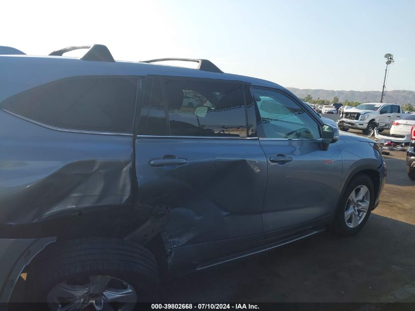 2021 Toyota Highlander Le VIN: 5TDZZRAH6MS032931 Lot: 39802668