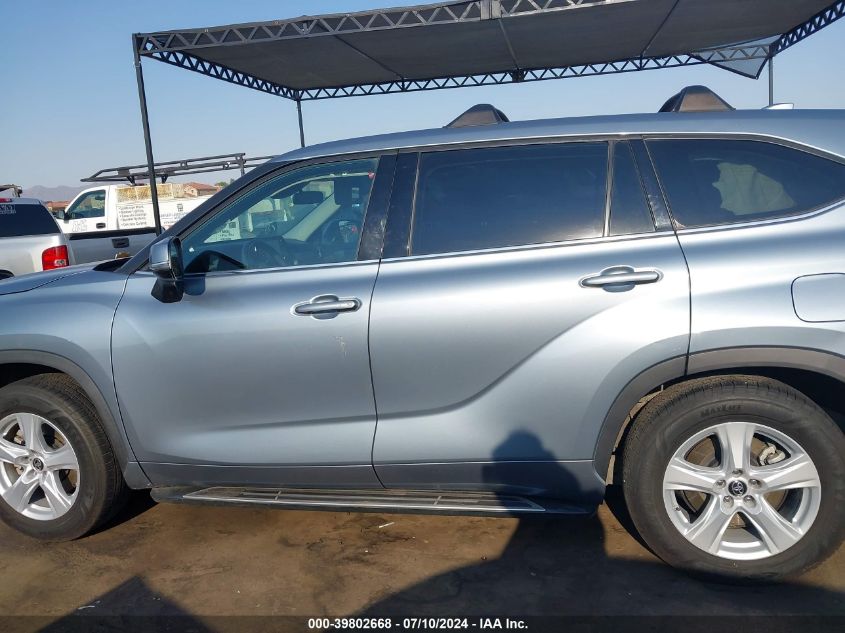 2021 Toyota Highlander Le VIN: 5TDZZRAH6MS032931 Lot: 39802668