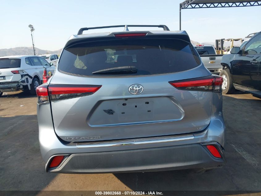 2021 Toyota Highlander Le VIN: 5TDZZRAH6MS032931 Lot: 39802668