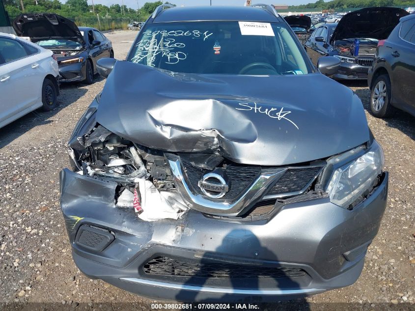 2015 Nissan Rogue S/Sl/Sv VIN: KNMAT2MV3FP536535 Lot: 39802681