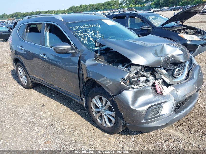 2015 Nissan Rogue S/Sl/Sv VIN: KNMAT2MV3FP536535 Lot: 39802681