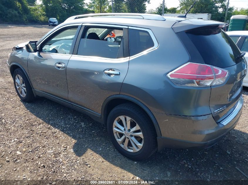 2015 Nissan Rogue S/Sl/Sv VIN: KNMAT2MV3FP536535 Lot: 39802681