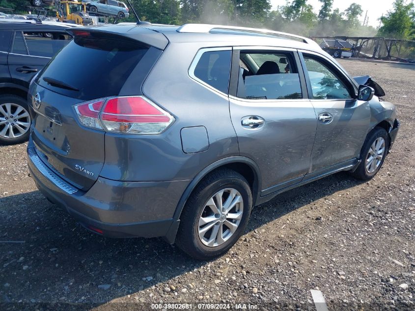 2015 Nissan Rogue S/Sl/Sv VIN: KNMAT2MV3FP536535 Lot: 39802681