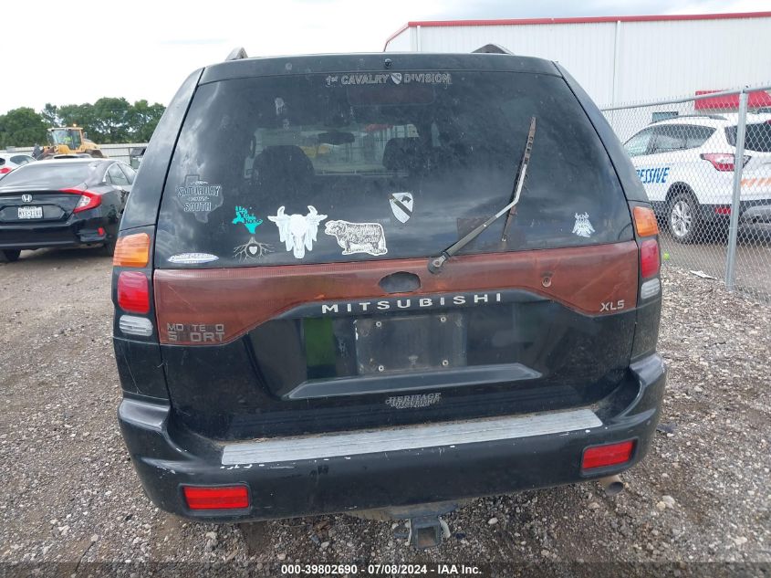 2003 Mitsubishi Montero Sport Xls VIN: JA4LS31R93J026644 Lot: 39802690