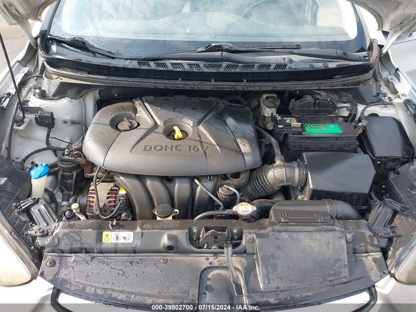 2012 Hyundai Elantra Gls (Ulsan Plant) VIN: KMHDH4AE6CU418695 Lot: 39802700