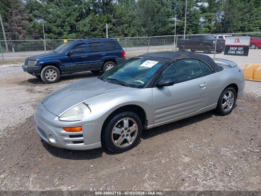 4A3AE45GX3E025303 2003 Mitsubishi Eclipse Spyder Gs