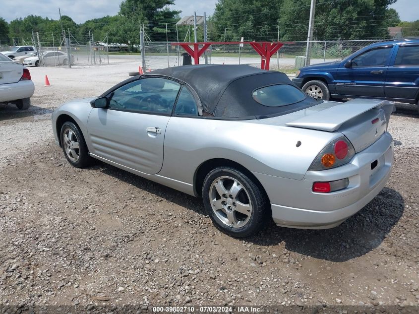 4A3AE45GX3E025303 2003 Mitsubishi Eclipse Spyder Gs