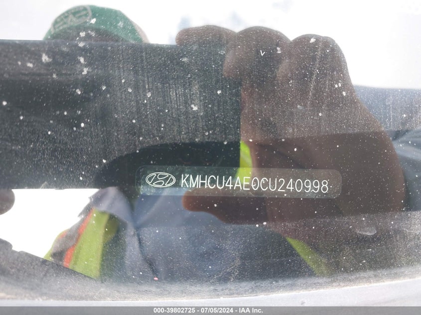 2012 Hyundai Accent Gls VIN: KMHCU4AE0CU240998 Lot: 39802725