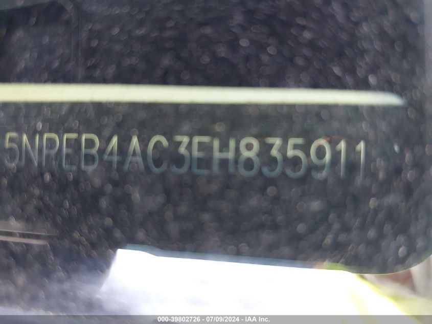 5NPEB4AC3EH835911 2014 Hyundai Sonata Gls