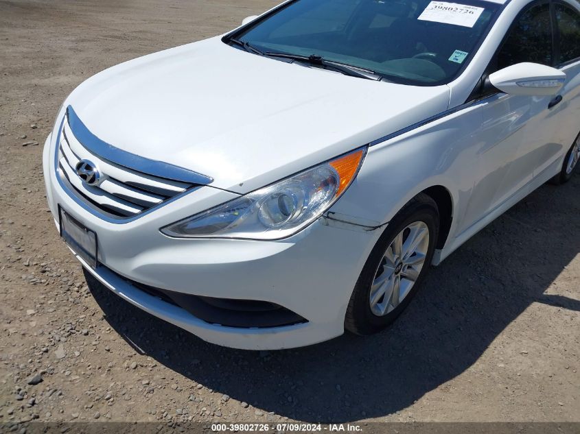 2014 Hyundai Sonata Gls VIN: 5NPEB4AC3EH835911 Lot: 39802726