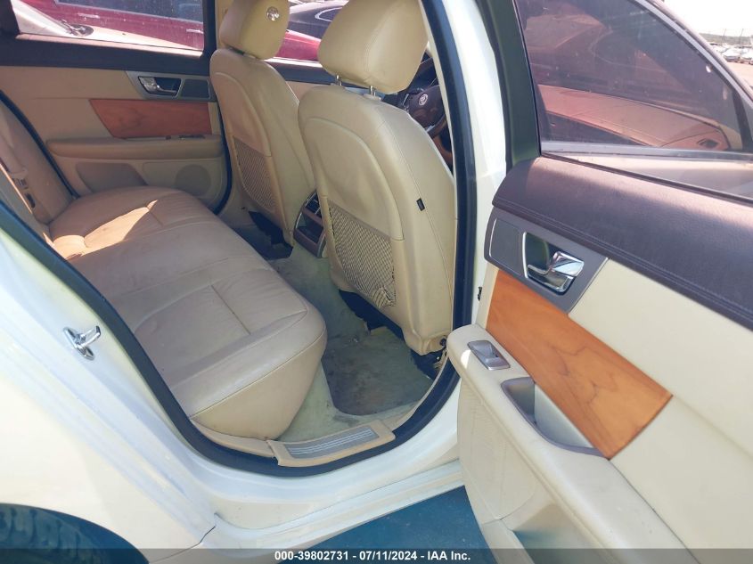 2010 Jaguar Xf VIN: SAJWA0FA3AHR54771 Lot: 39802731