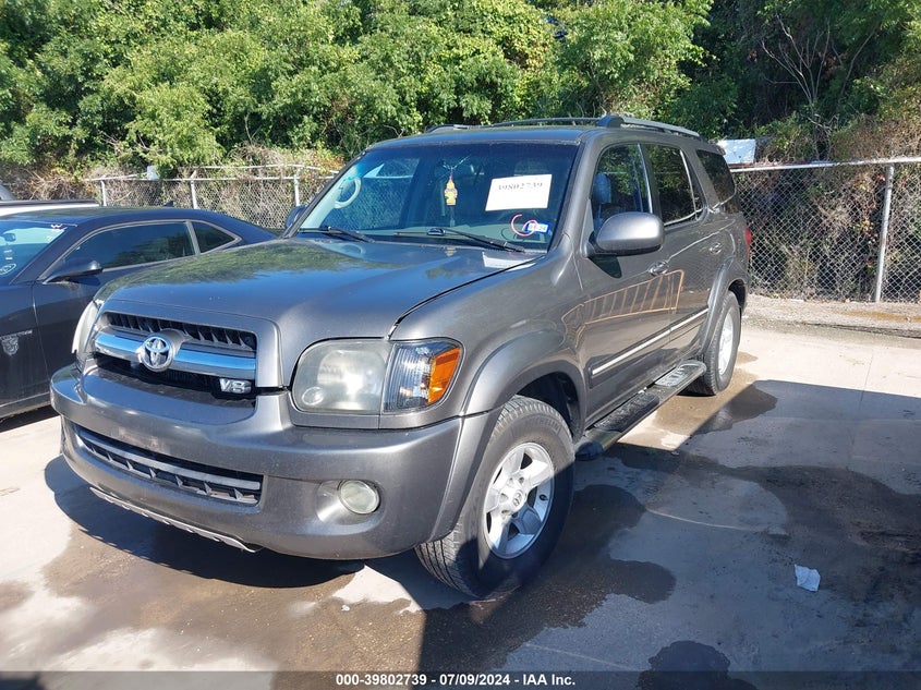 2005 Toyota Sequoia Sr5 V8 VIN: 5TDZT34AX5S261353 Lot: 39802739