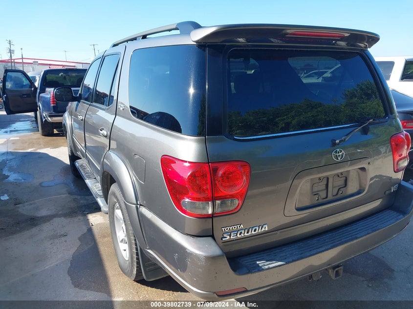 2005 Toyota Sequoia Sr5 V8 VIN: 5TDZT34AX5S261353 Lot: 39802739