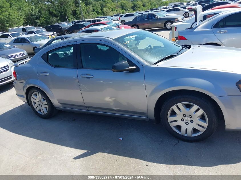 2014 Dodge Avenger Se VIN: 1C3CDZAB0EN226608 Lot: 39802774