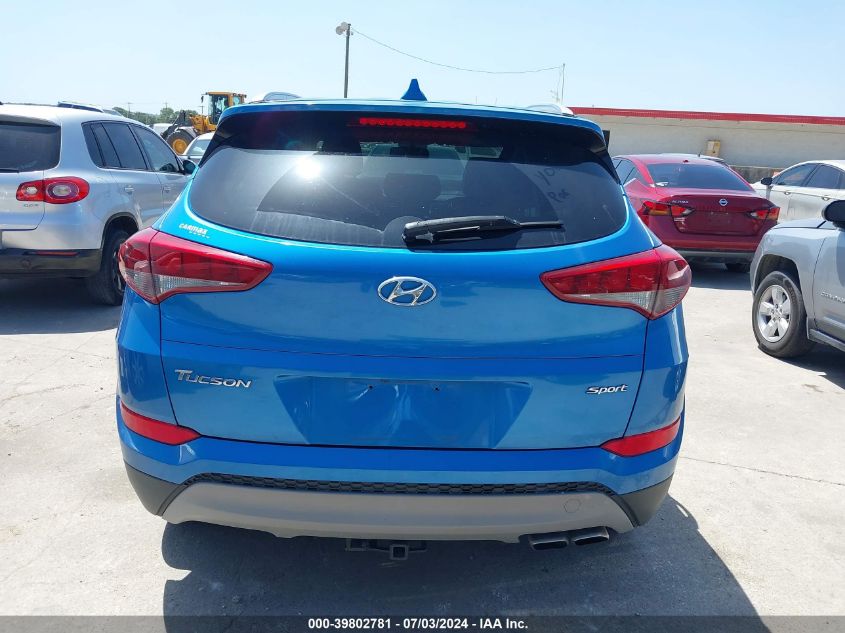 2018 Hyundai Tucson Sport VIN: KM8J33AL3JU705435 Lot: 39802781
