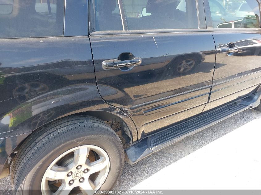 2006 Honda Pilot Ex-L VIN: 5FNYF28736B044440 Lot: 39802782