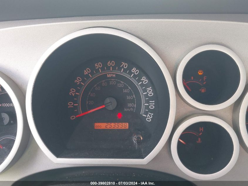 2008 Toyota Tundra Sr5 5.7L V8 VIN: 5TBBV54198S521178 Lot: 39802810