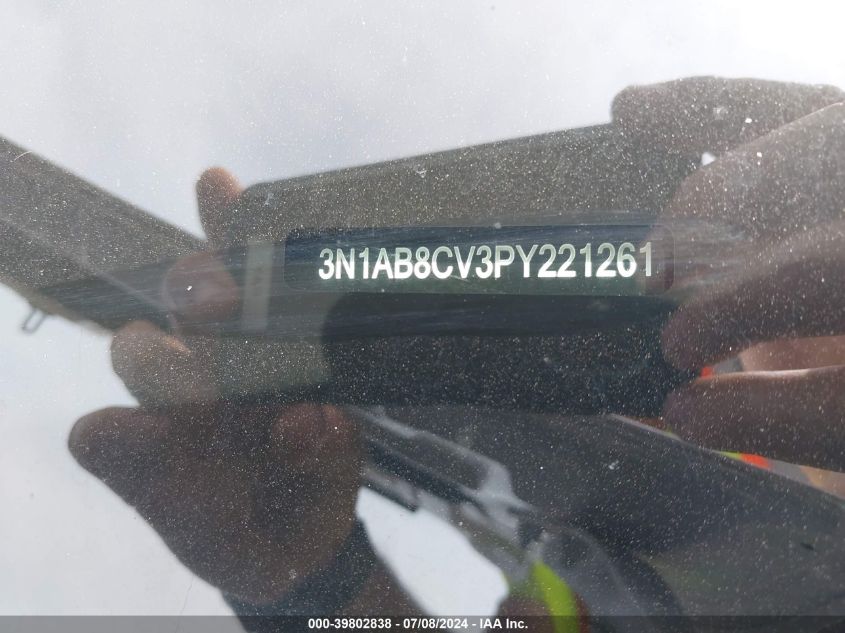 2023 Nissan Sentra Sv Xtronic Cvt VIN: 3N1AB8CV3PY221261 Lot: 39802838