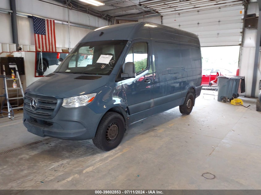 VIN WD4PF0CD2KP100970 2019 MERCEDES-BENZ SPRINTER 2500 HIGH ROOF V6/STANDARD ROOF V6