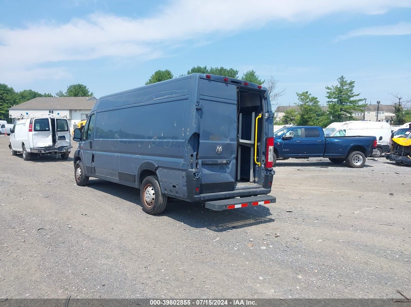 2019 Ram Promaster 3500 Cargo Van High Roof 159 Wb Ext VIN: 3C6URVJGXKE548590 Lot: 39802855