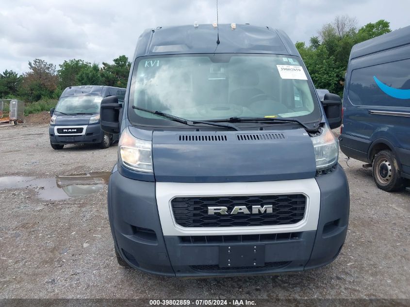 2019 Ram Promaster 3500 Cargo Van High Roof 159 Wb Ext VIN: 3C6URVJG9KE544093 Lot: 39802859