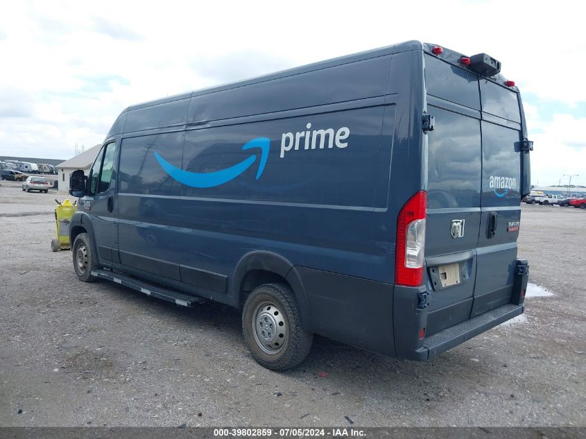 2019 Ram Promaster 3500 Cargo Van High Roof 159 Wb Ext VIN: 3C6URVJG9KE544093 Lot: 39802859