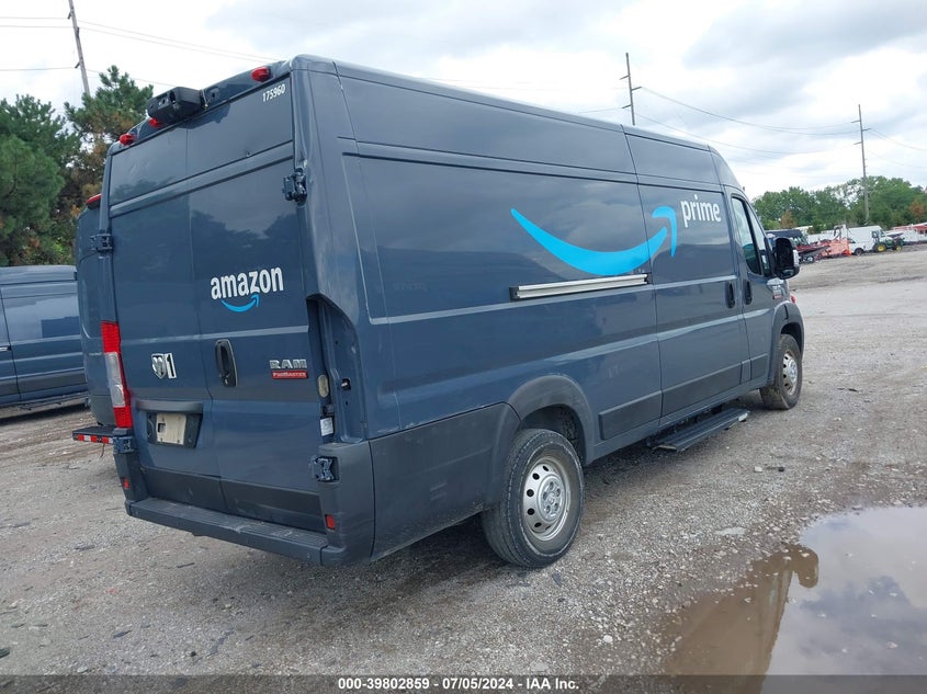 2019 Ram Promaster 3500 Cargo Van High Roof 159 Wb Ext VIN: 3C6URVJG9KE544093 Lot: 39802859