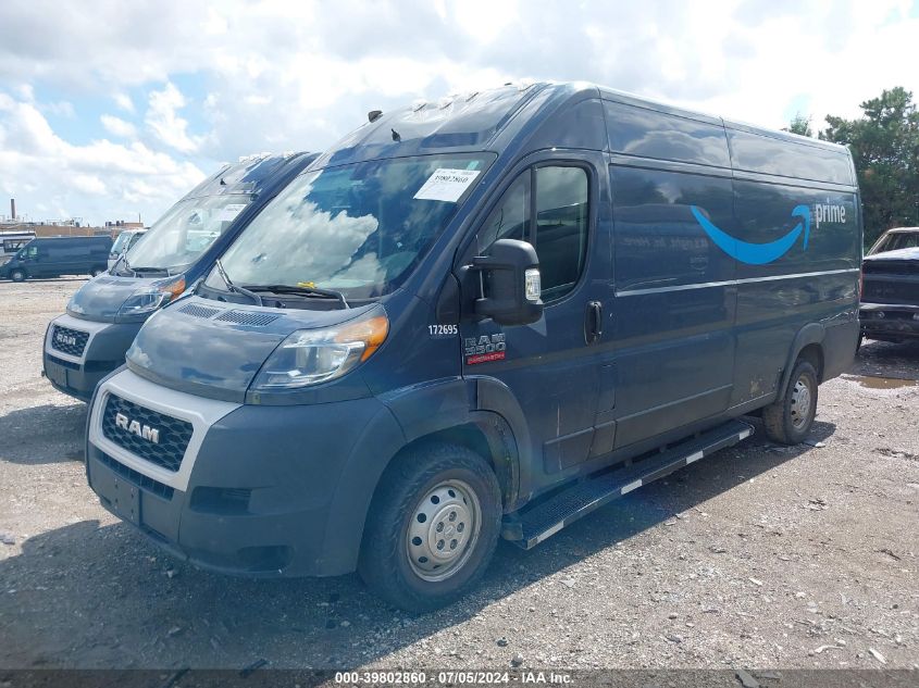 2019 Ram Promaster 3500 Cargo Van High Roof 159 Wb Ext VIN: 3C6URVJG4KE544115 Lot: 39802860