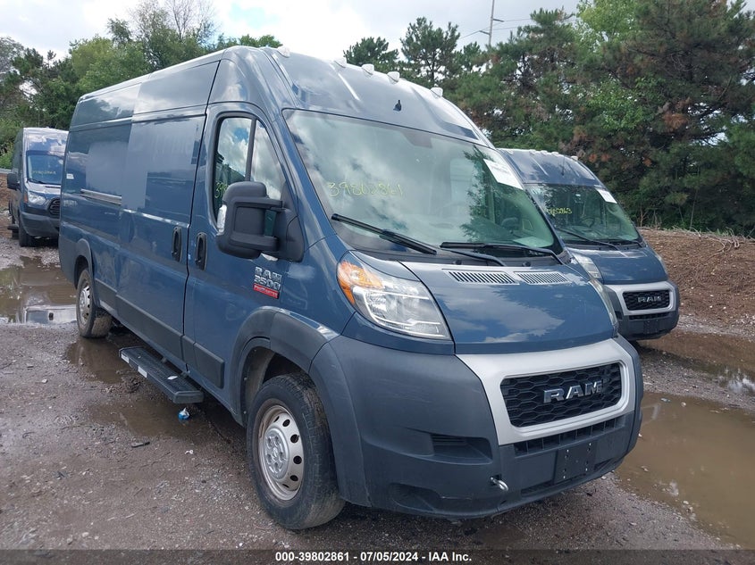 2019 Ram Promaster 3500 Cargo Van High Roof 159 Wb Ext VIN: 3C6URVJG8KE544117 Lot: 39802861