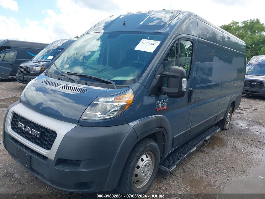 2019 Ram Promaster 3500 Cargo Van High Roof 159 Wb Ext VIN: 3C6URVJG8KE544117 Lot: 39802861