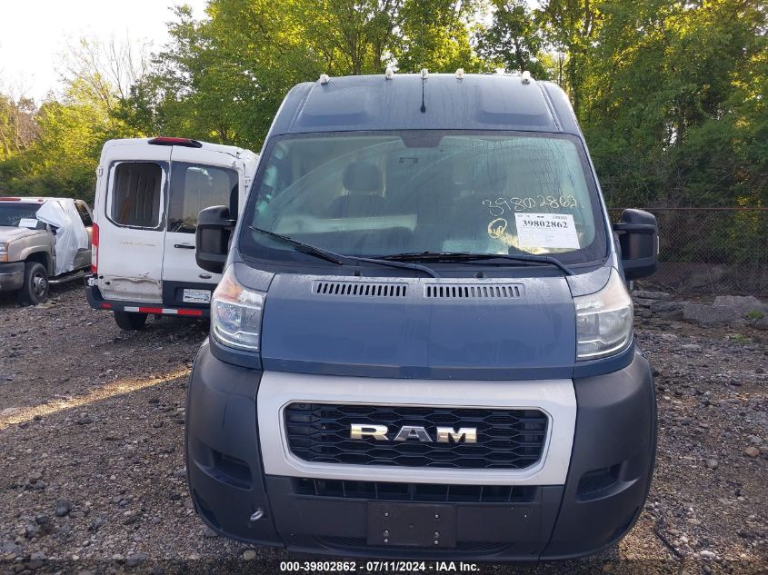 2019 Ram Promaster 3500 Cargo Van High Roof 159 Wb Ext VIN: 3C6URVJG3KE564307 Lot: 39802862