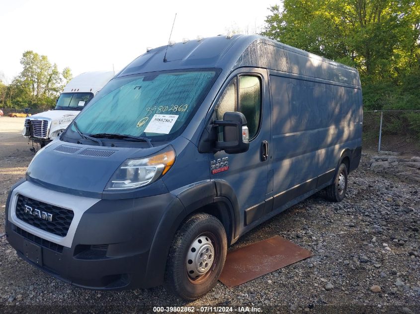 2019 Ram Promaster 3500 Cargo Van High Roof 159 Wb Ext VIN: 3C6URVJG3KE564307 Lot: 39802862