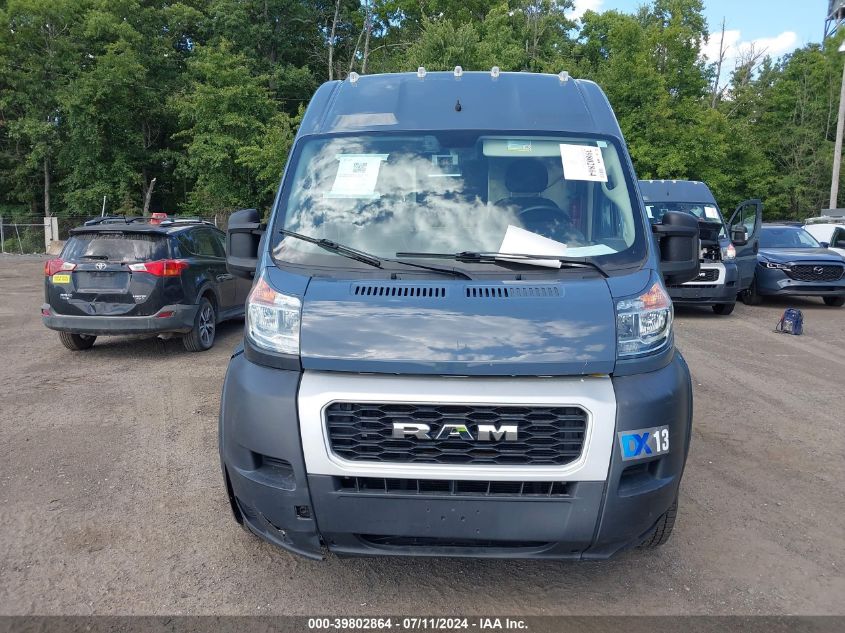 2019 Ram Promaster 3500 Cargo Van High Roof 159 Wb Ext VIN: 3C6URVJG7KE564262 Lot: 39802864