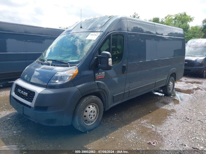 2019 Ram Promaster 3500 Cargo Van High Roof 159 Wb Ext VIN: 3C6URVJG6KE544794 Lot: 39802863