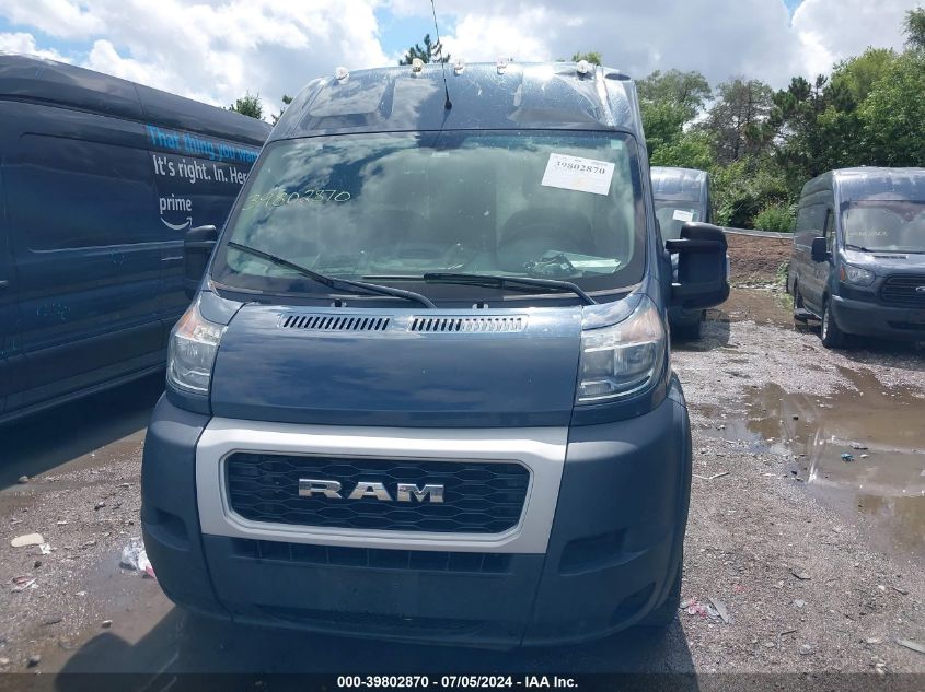 2020 Ram Promaster 3500 Cargo Van High Roof 159 Wb Ext VIN: 3C6URVJG7LE106836 Lot: 39802870