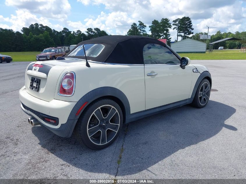 2013 Mini Roadster Cooper S VIN: WMWSY3C57DT144558 Lot: 39802915