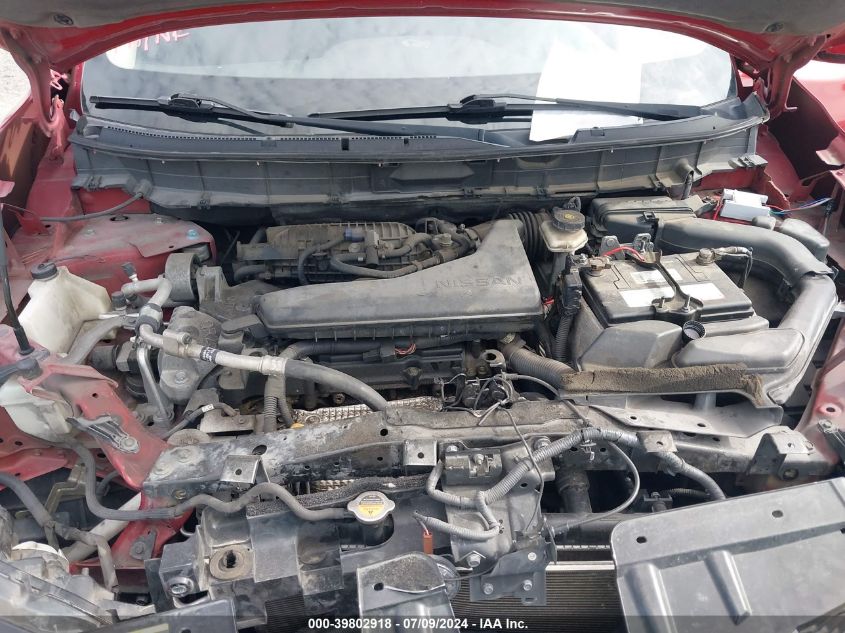 2016 Nissan Rogue S/Sl/Sv VIN: 5N1AT2MT3GC745163 Lot: 39802918