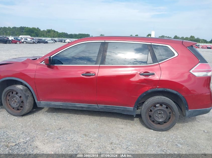 2016 Nissan Rogue S/Sl/Sv VIN: 5N1AT2MT3GC745163 Lot: 39802918