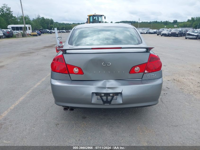 2006 Infiniti G35X VIN: JNKCV51F26M601991 Lot: 39802966