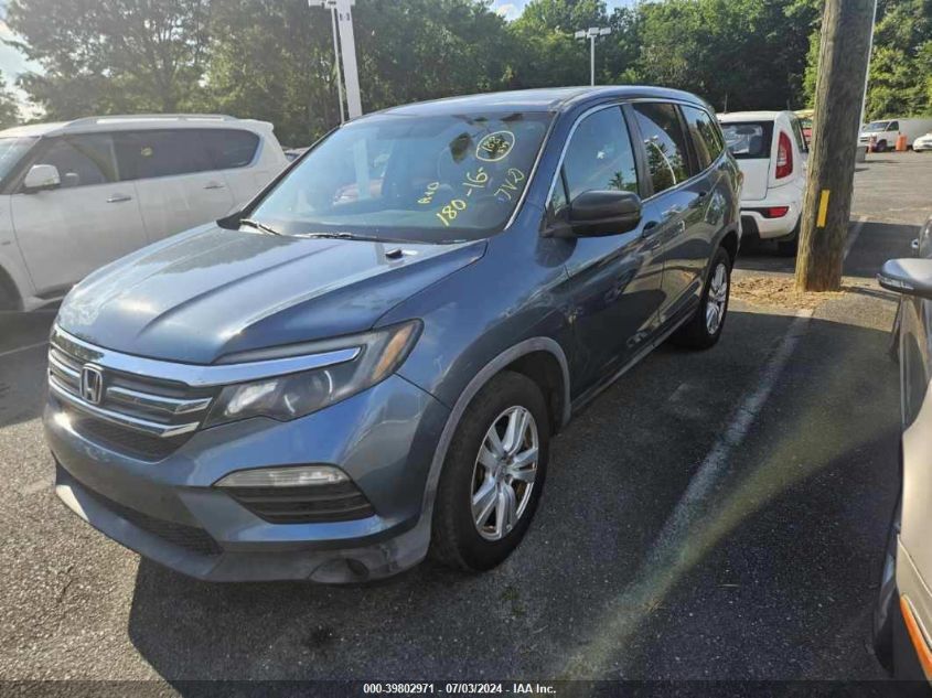 2016 Honda Pilot VIN: 5FNYF5H16GB048206 Lot: 39802971