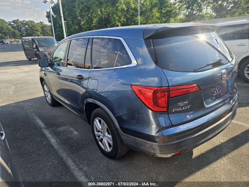 2016 Honda Pilot VIN: 5FNYF5H16GB048206 Lot: 39802971